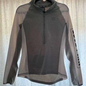 PINK Reflective Quarter-zip Gray & White Jacket